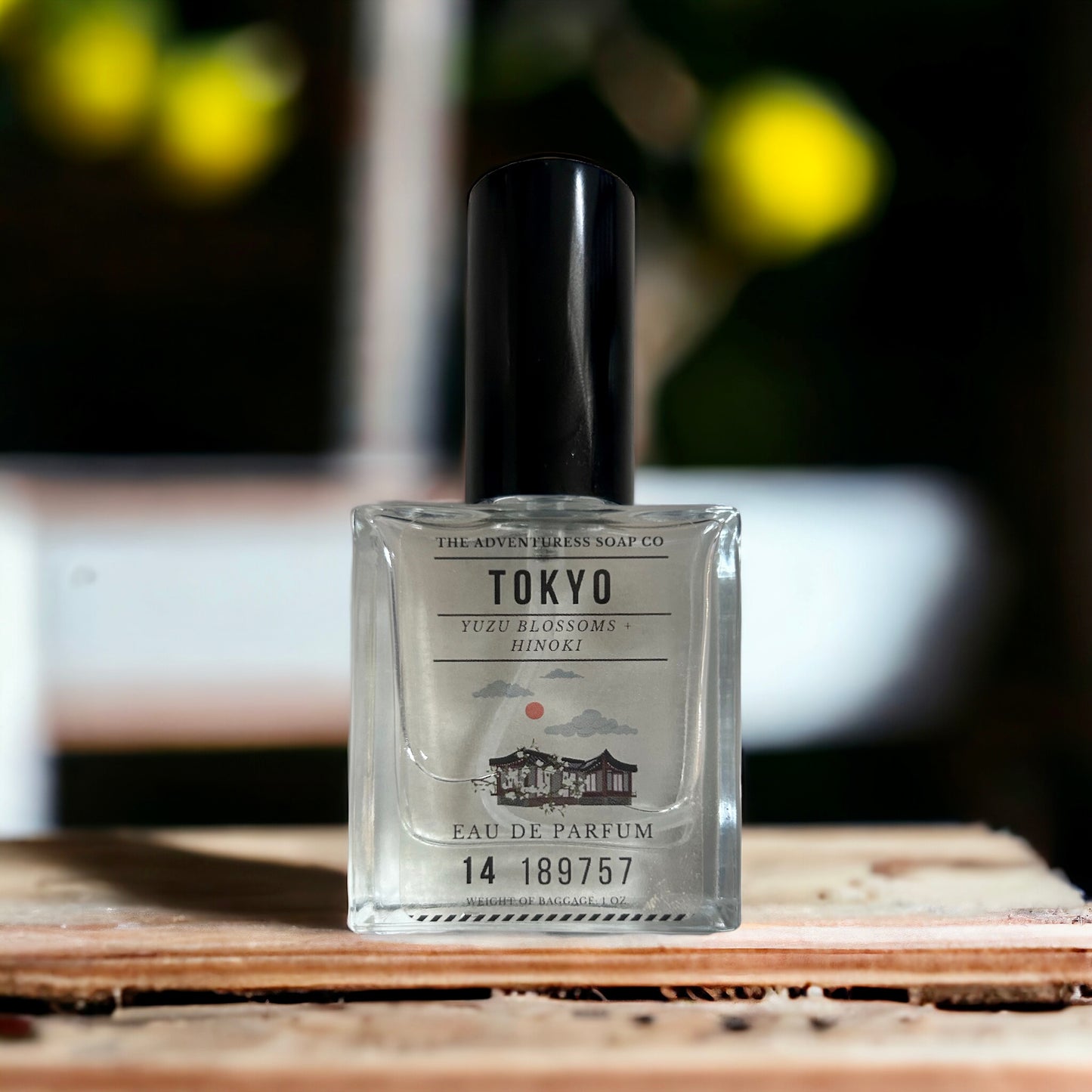 Tokyo Eau de Parfum with yuzu in background