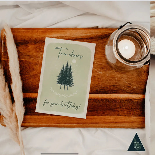 Tree Cheers For Your Birthday - Sustainable Card - 4x6