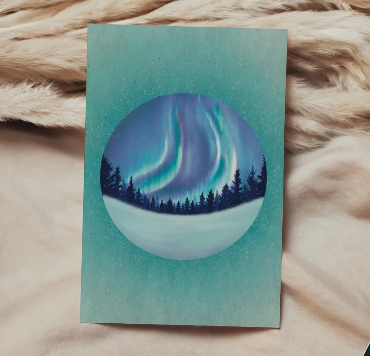 Northern Lights Sustainable Greeting Card - 4x6