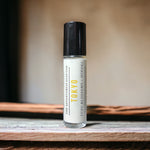 Tokyo Perfume Oil on wooden table with wooden background