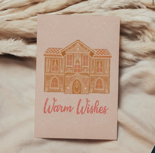 Gingerbread Wishes Card - 4x6"