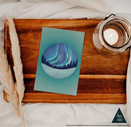 Northern Lights Sustainable Greeting Card - 4x6