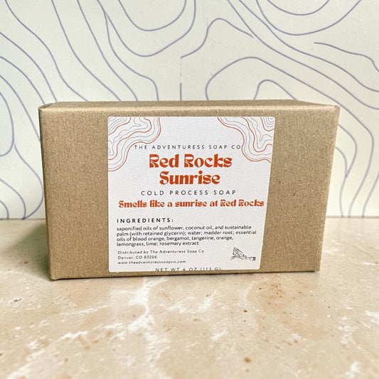 Red Rocks Sunrise Cold Process Soap